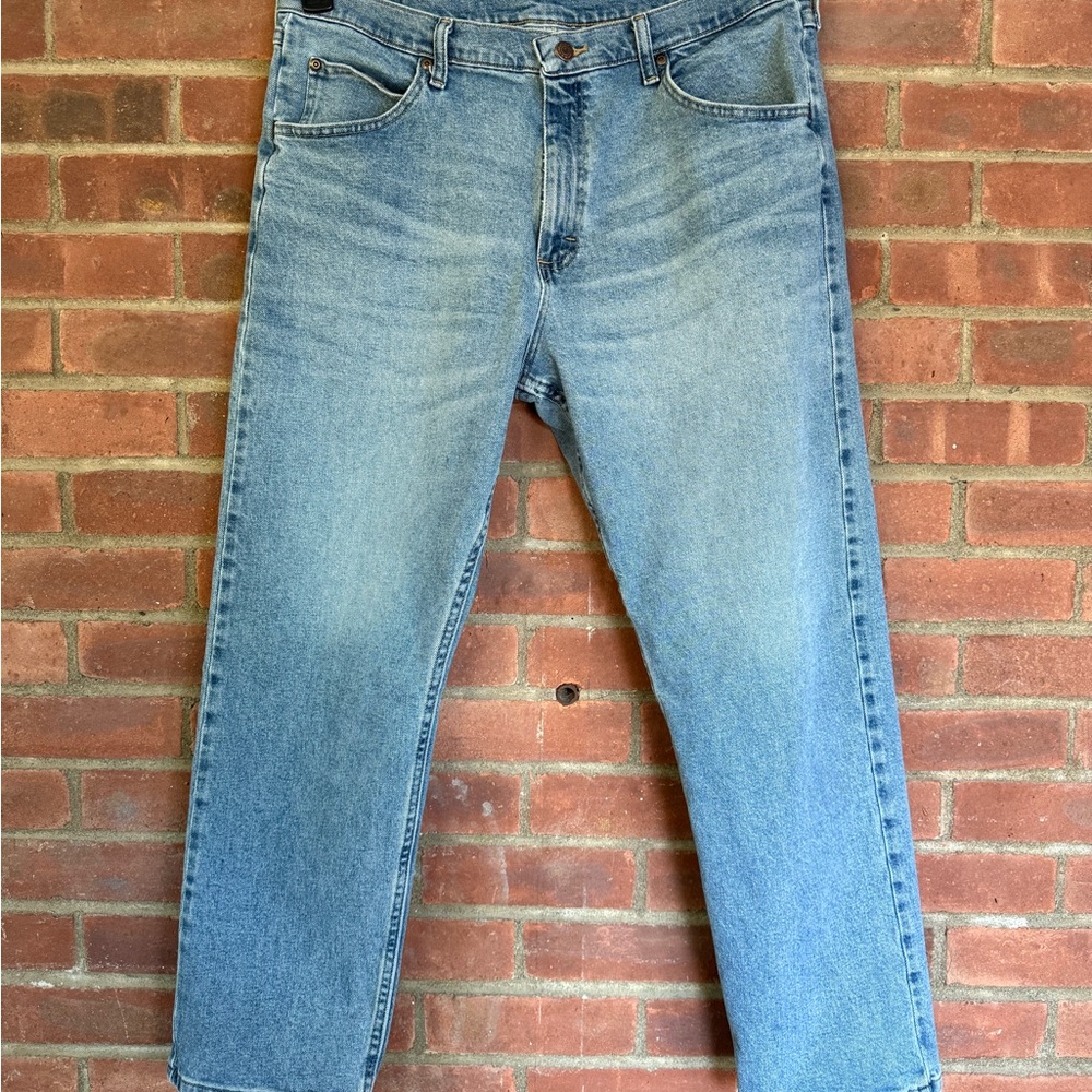 J8 Wrangler Light Blue Straight Jeans